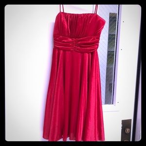 Shimmer Red party dress